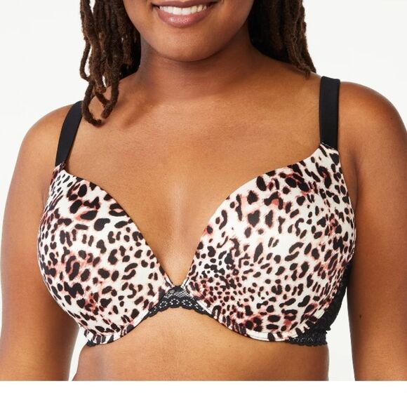 Nwt Joyspun Women's and Women's Plus Size Underwire Plunge Bra - Picture 1 of 8